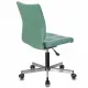 Кресло "Stream MG-314", без подлокотников, пятилучие серебристое, экокожа, серо-голубое, 532079. Фото товара с разных ракурсов.